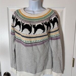 ModCloth Halloween Sweater - Black Cats